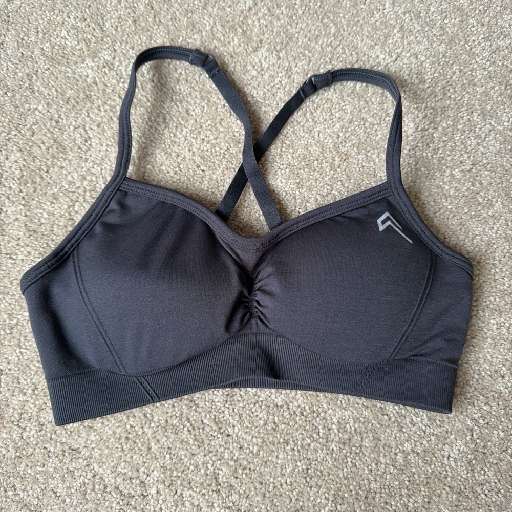 Gray Sports Bra